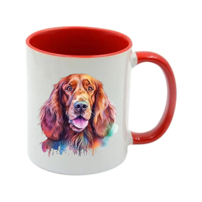 Mug - 11oz - Irish Setter in vibrant watercolours 2