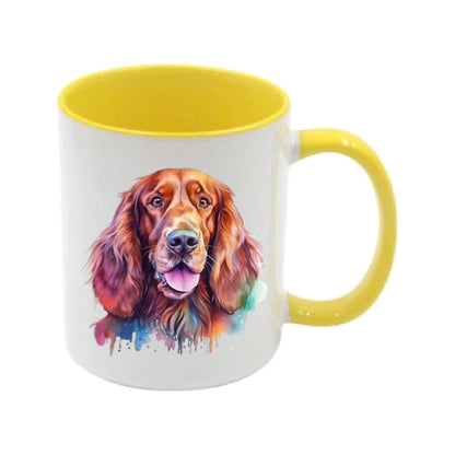 Mug - 11oz - Irish Setter in vibrant watercolours 2