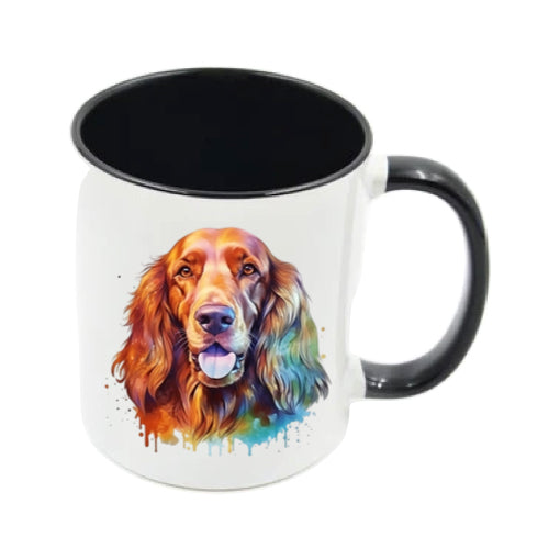 Mug - 11oz - Irish Setter in vibrant watercolours 3