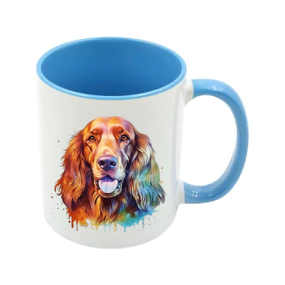 Mug - 11oz - Irish Setter in vibrant watercolours 3