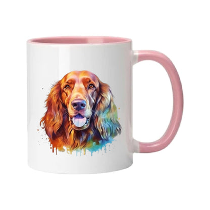 Mug - 11oz - Irish Setter in vibrant watercolours 3