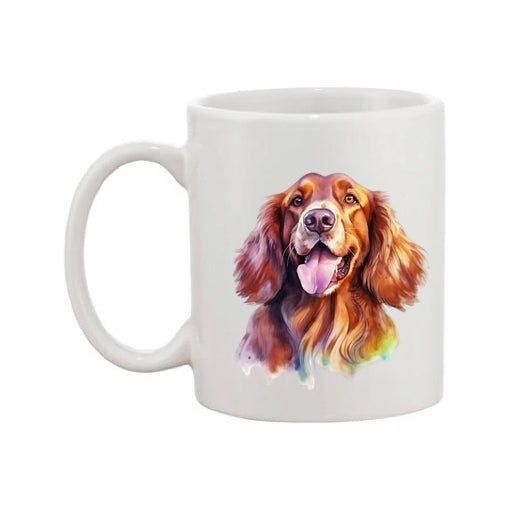 Mug - 11oz - Irish Setter in vibrant watercolours 4
