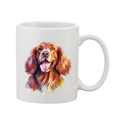 Mug - 11oz - Irish Setter in vibrant watercolours 4