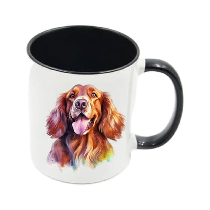 Mug - 11oz - Irish Setter in vibrant watercolours 4