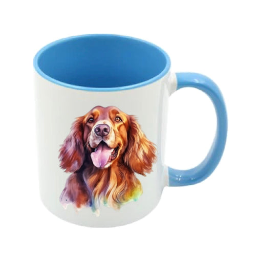 Mug - 11oz - Irish Setter in vibrant watercolours 4