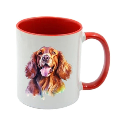 Mug - 11oz - Irish Setter in vibrant watercolours 4