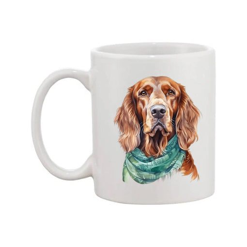 Mug - 11oz - Irish Setter in vibrant watercolours 5