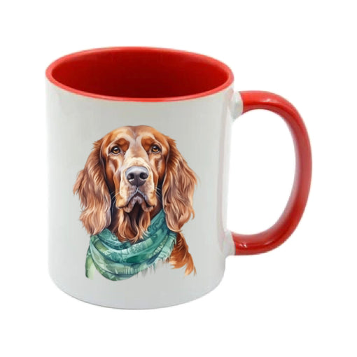 Mug - 11oz - Irish Setter in vibrant watercolours 5