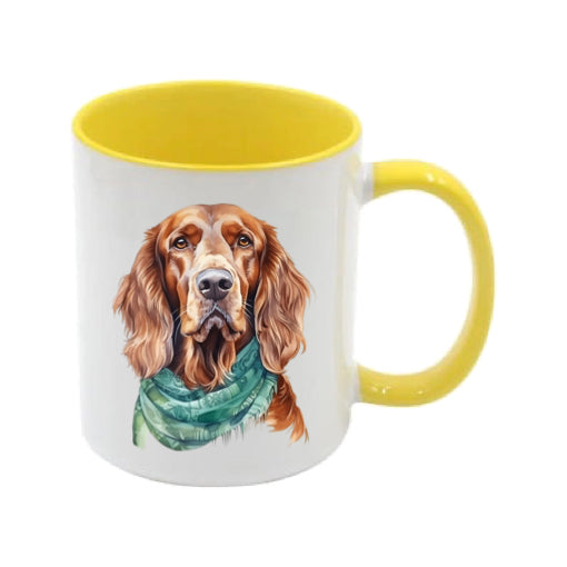 Mug - 11oz - Irish Setter in vibrant watercolours 5