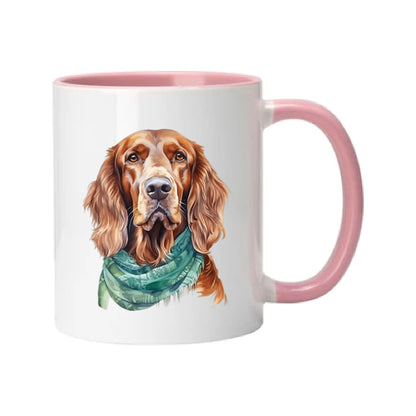 Mug - 11oz - Irish Setter in vibrant watercolours 5