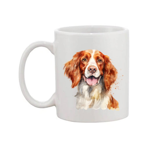 Mug - 11oz - Irish Red & White Setter in vibrant watercolours 1