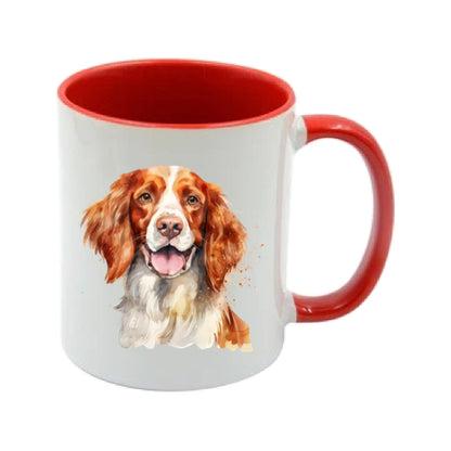 Mug - 11oz - Irish Red & White Setter in vibrant watercolours 1