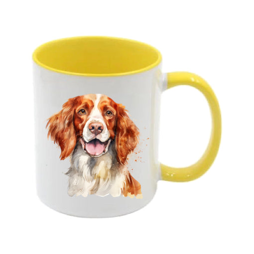 Mug - 11oz - Irish Red & White Setter in vibrant watercolours 1