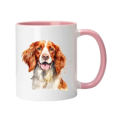 Mug - 11oz - Irish Red & White Setter in vibrant watercolours 1