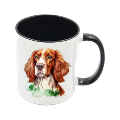 Mug - 11oz - Irish Red & White Setter in vibrant watercolours 2