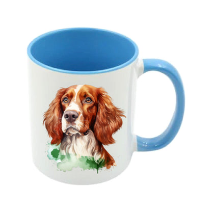 Mug - 11oz - Irish Red & White Setter in vibrant watercolours 2