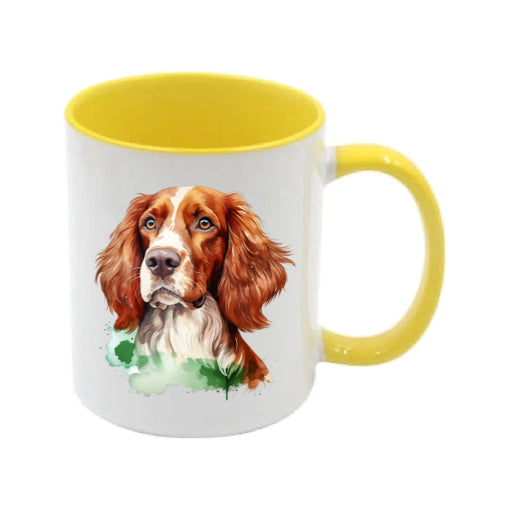 Mug - 11oz - Irish Red & White Setter in vibrant watercolours 2