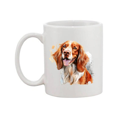 Mug - 11oz - Irish Red & White Setter in vibrant watercolours 3