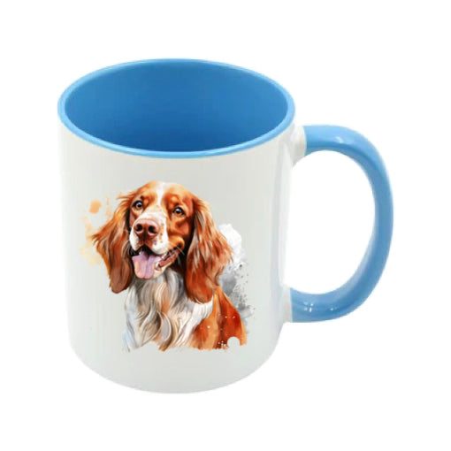Mug - 11oz - Irish Red & White Setter in vibrant watercolours 3