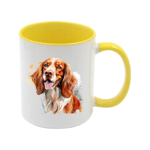 Mug - 11oz - Irish Red & White Setter in vibrant watercolours 3