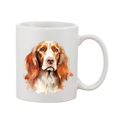 Mug - 11oz - Irish Red & White Setter in vibrant watercolours 4