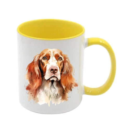 Mug - 11oz - Irish Red & White Setter in vibrant watercolours 4