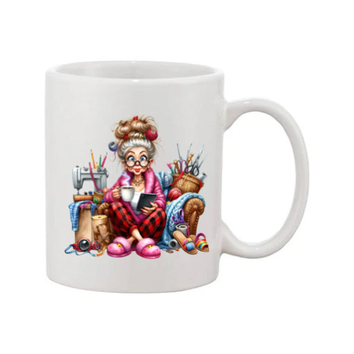 Mug - 11oz - Funny Crafting Grandma 2