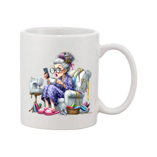 Mug - 11oz - Funny Crafting Grandma 3