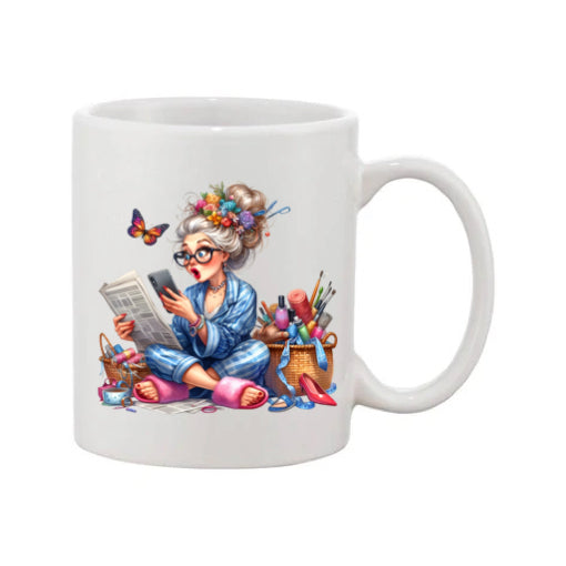 Mug - 11oz - Funny Crafting Grandma 4