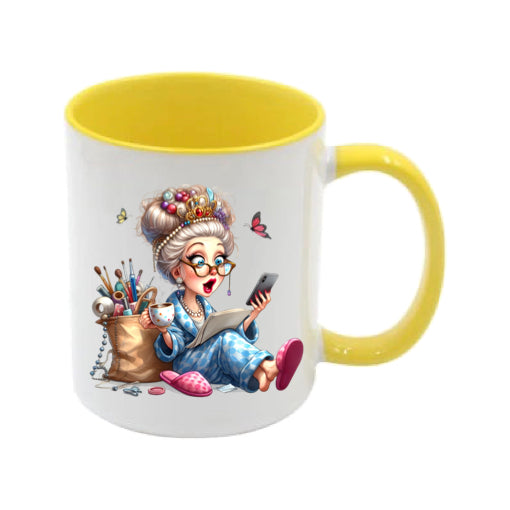 Mug - 11oz - Funny Crafting Grandma 7