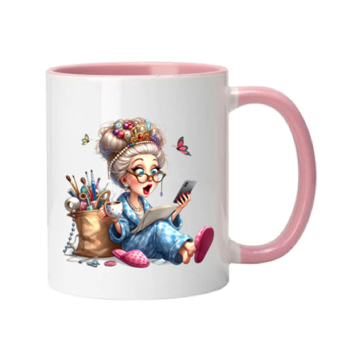 Mug - 11oz - Funny Crafting Grandma 7