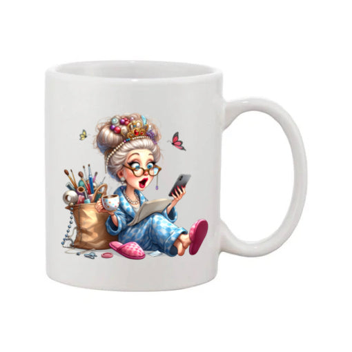 Mug - 11oz - Funny Crafting Grandma 7
