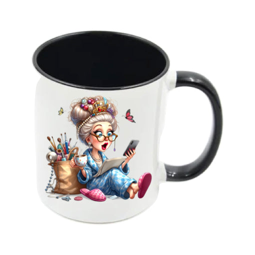 Mug - 11oz - Funny Crafting Grandma 7