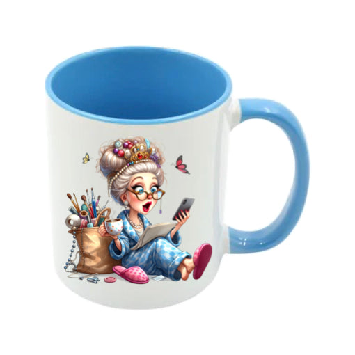 Mug - 11oz - Funny Crafting Grandma 7