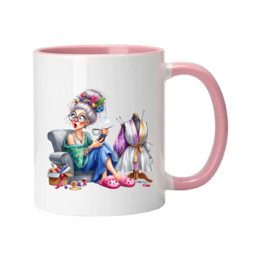 Mug - 11oz - Funny Crafting Grandma 8