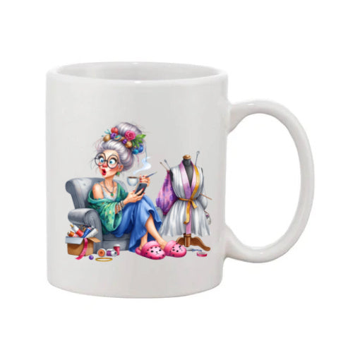 Mug - 11oz - Funny Crafting Grandma 8
