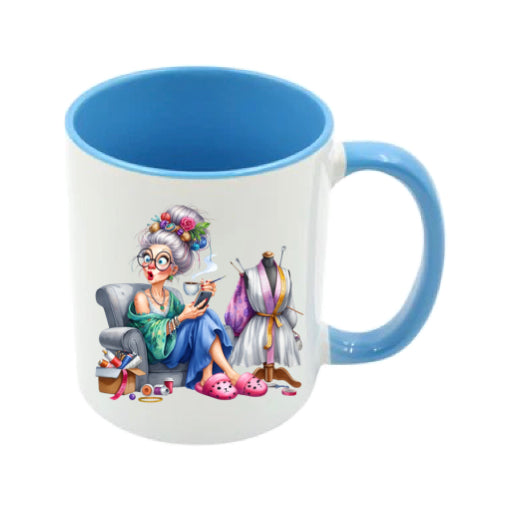 Mug - 11oz - Funny Crafting Grandma 8