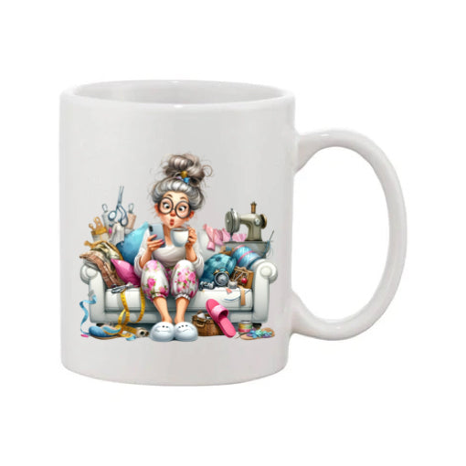 Mug - 11oz - Funny Crafting Grandma 10