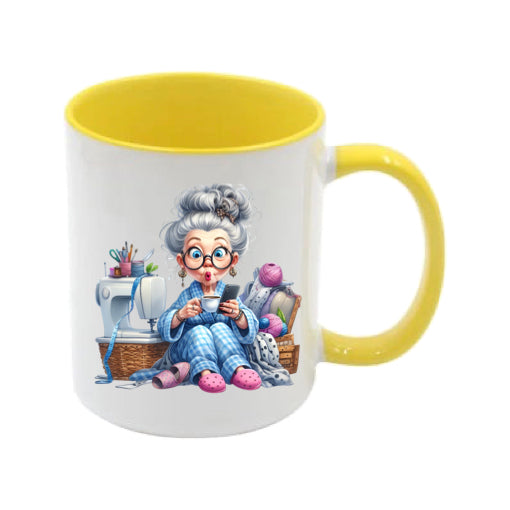 Mug - 11oz - Funny Crafting Grandma 12