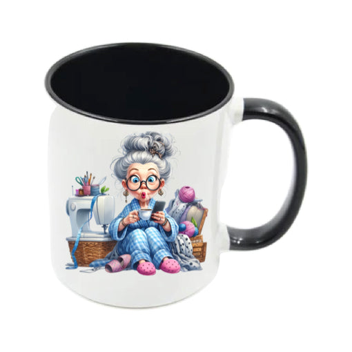 Mug - 11oz - Funny Crafting Grandma 12