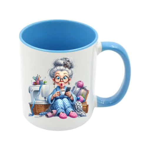 Mug - 11oz - Funny Crafting Grandma 12