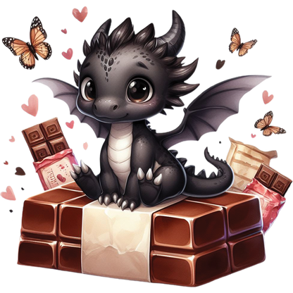 Kids - Baby Dragons with Sweet Treats - Images x28