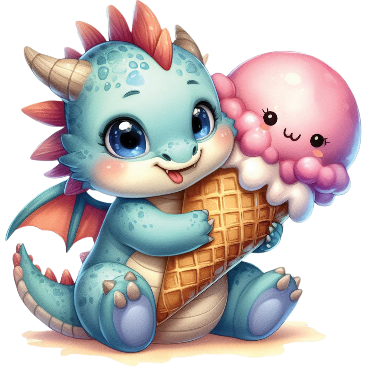 Kids - Baby Dragons with Sweet Treats - Images x28