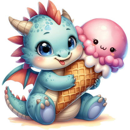 Kids - Baby Dragons with Sweet Treats - Images x28