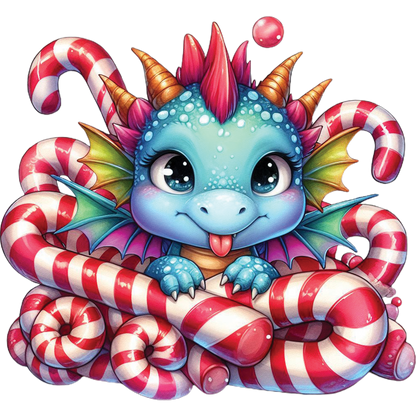 Kids - Baby Dragons with Sweet Treats - Images x28