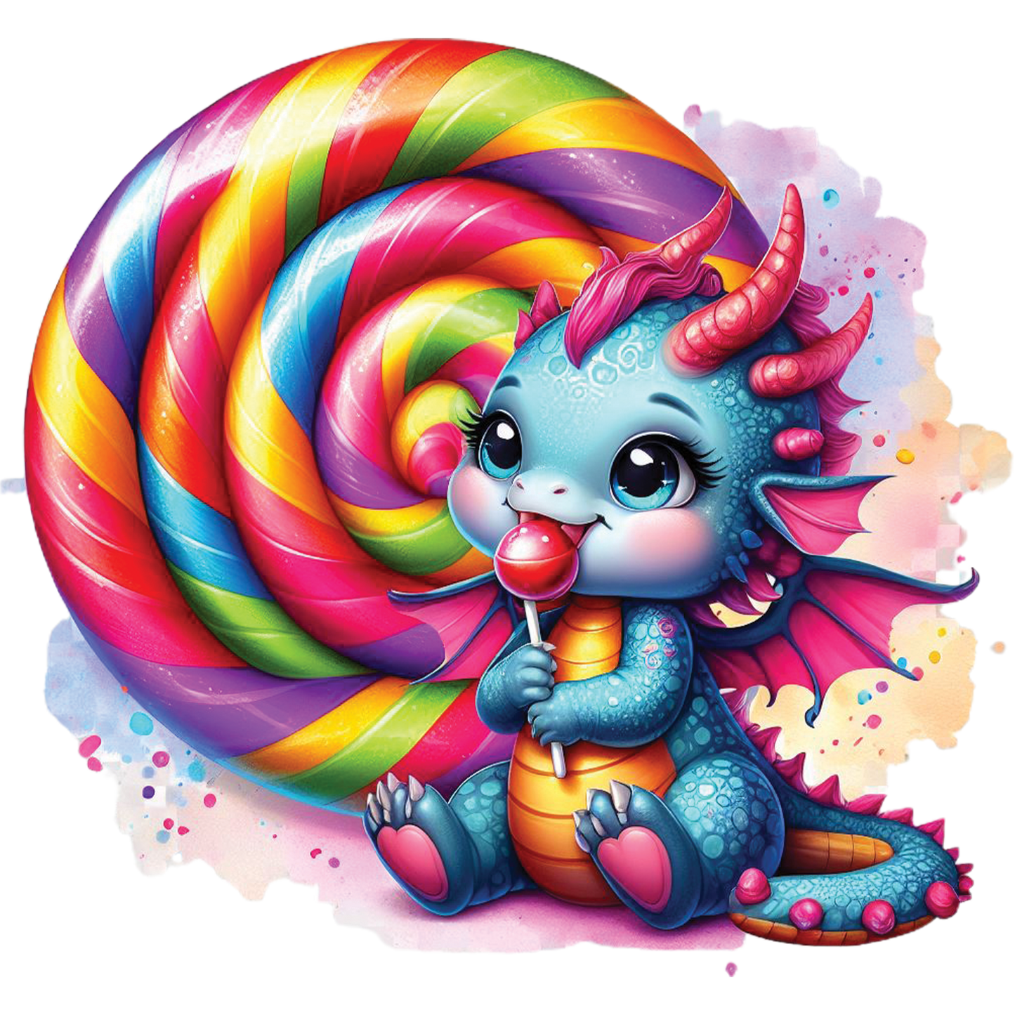 Kids - Baby Dragons with Sweet Treats - Images x28