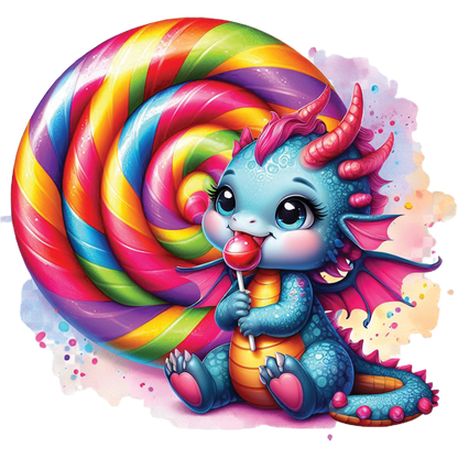 Kids - Baby Dragons with Sweet Treats - Images x28