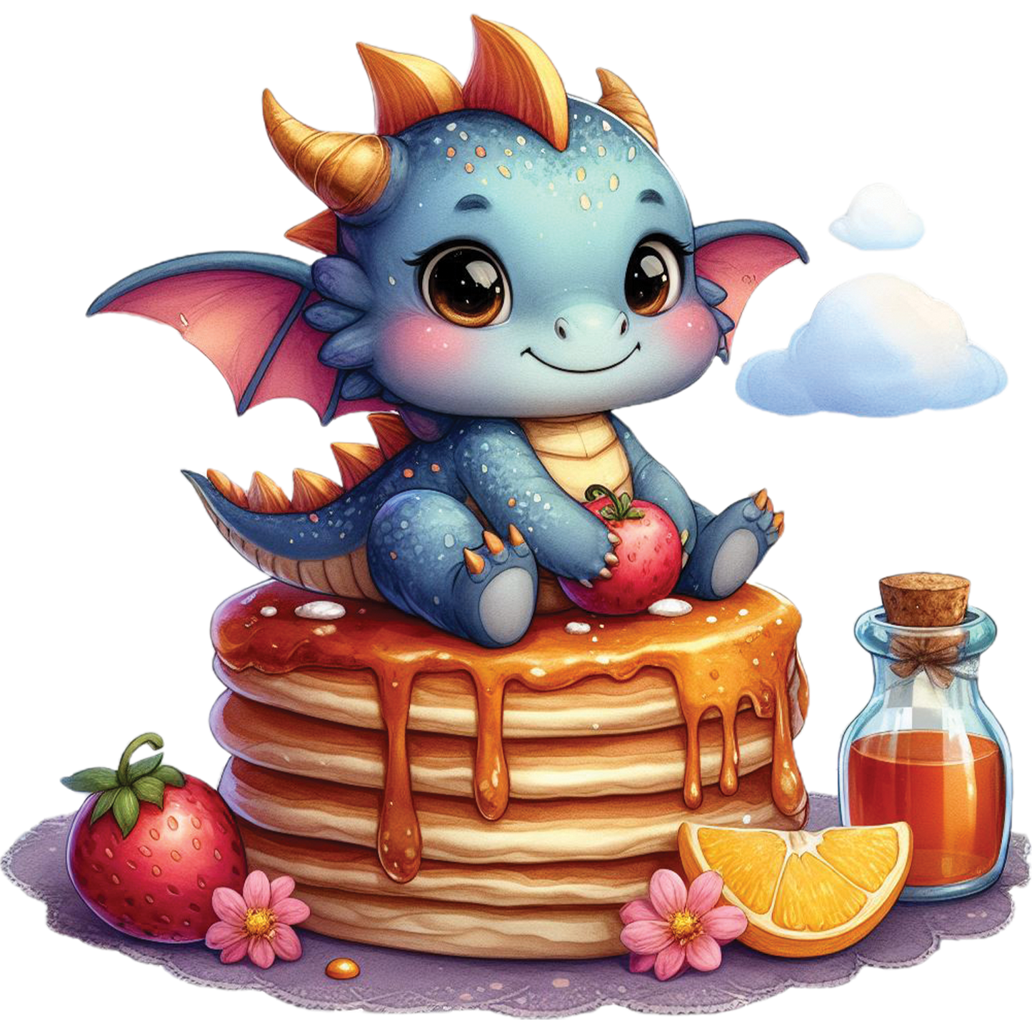 Kids - Baby Dragons with Sweet Treats - Images x28
