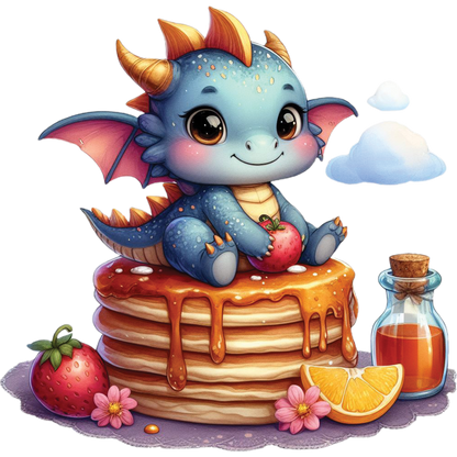 Kids - Baby Dragons with Sweet Treats - Images x28