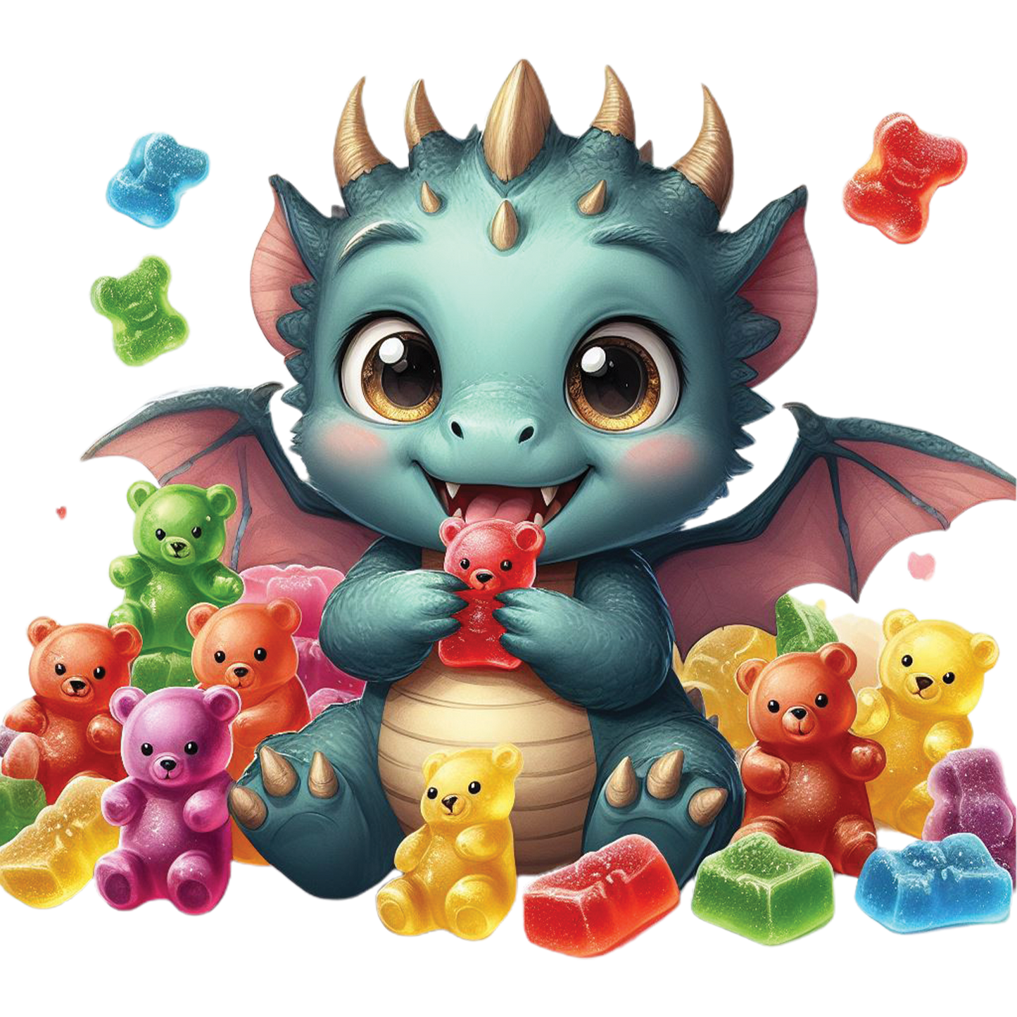 Kids - Baby Dragons with Sweet Treats - Images x28